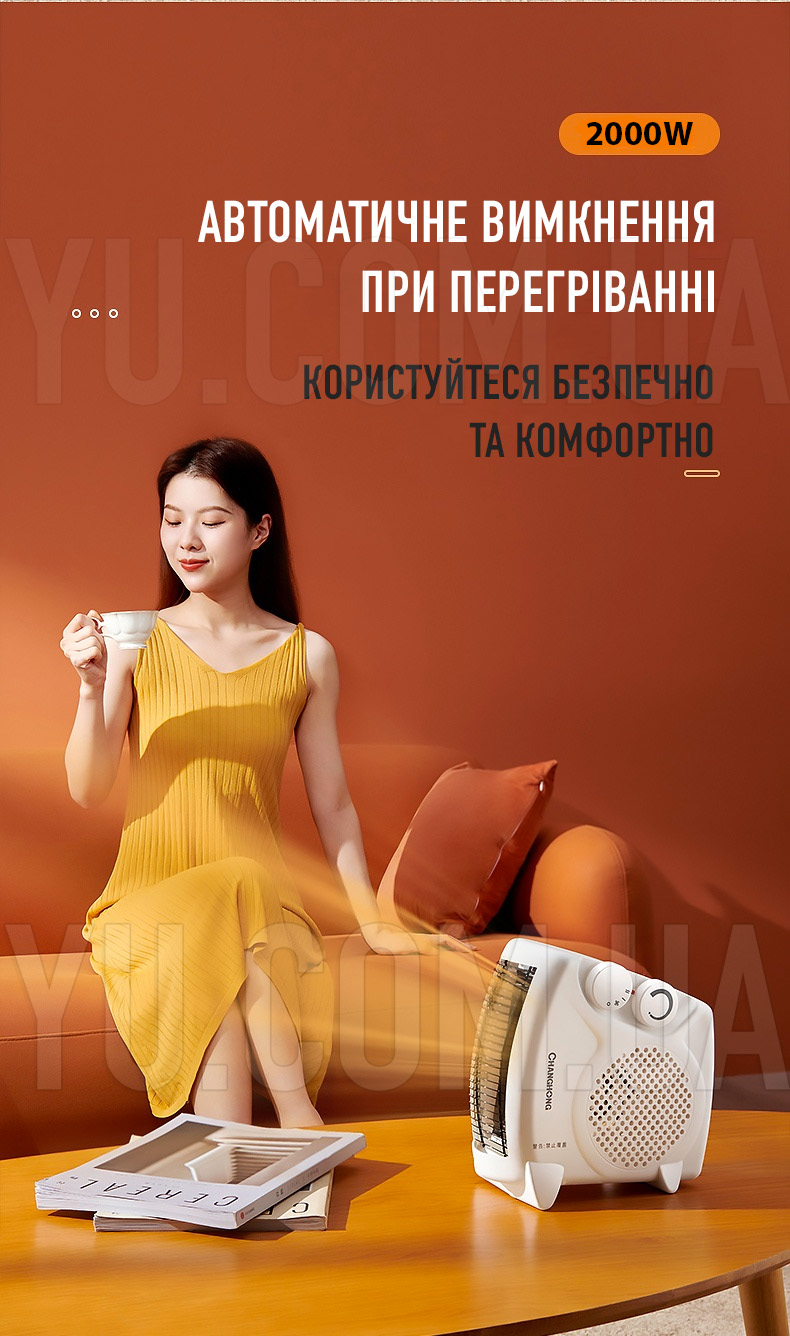 Електрообігрівач тепловентилятор RAF 1183 2000W